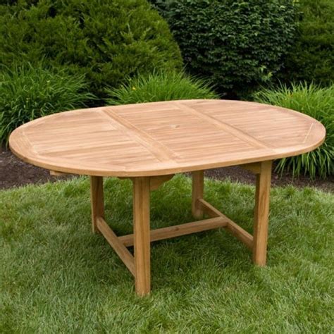 Teak Expandable Round Table with Hideaway Insert | Outdoor furniture, Outdoor, Furniture