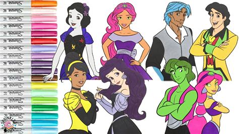 Disney Princess Makeover as Teen Titans Go Coloring Book Compilation Starfire Blackfire Raven ...