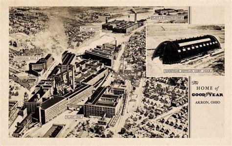 Goodyear Factories - Akron Postcards