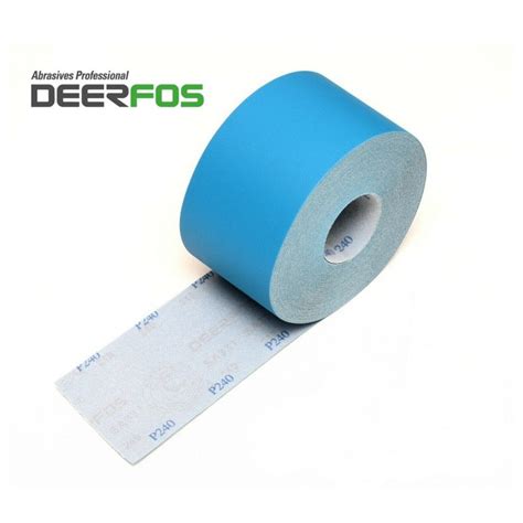 115mm Wet or dry Deerfos sandpaper roll, hook and loop, P40-2000 Grit 80