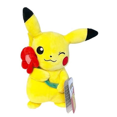 Jazwares Pokemon V Day Plush Red Flower Pikachu - Walmart.com