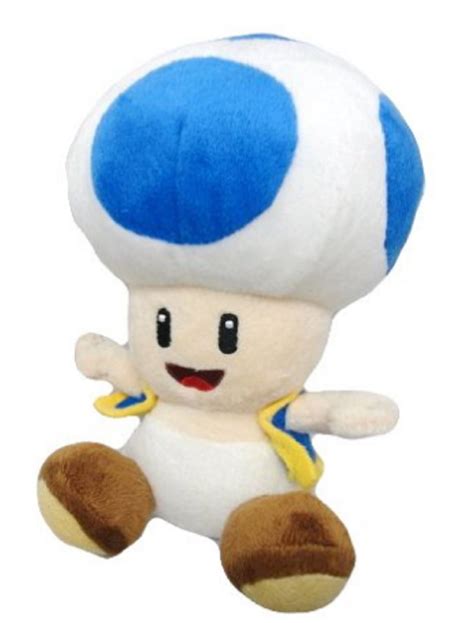 Nintendo Official Super Mario Blue Toad Plush, 6" - Walmart.com