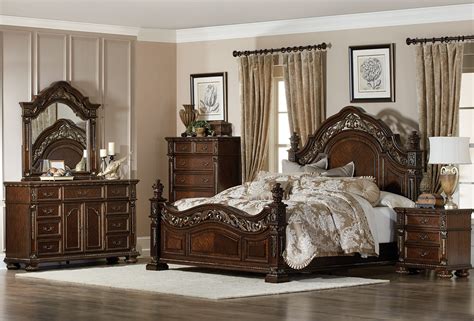 Traditional Dark Cherry Bedroom | Arrow Furniture