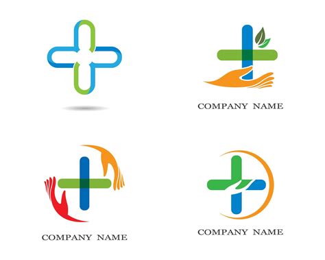 Multicolor Medical Logo Set 1220257 Vector Art at Vecteezy