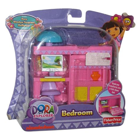 Dora The Explorer Window Surprises Doll House Bedroom Toy Set - (Fisher-Price) - Walmart.com ...