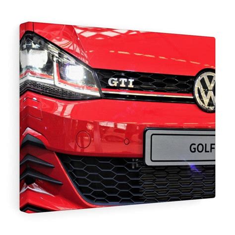 Red VW Volkswagen Golf Polo Gti R mk5 mk6 Mk7 R32 Hot Hatch | Etsy | Vw ...