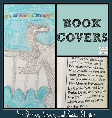 Love this book jacket that a student made for a story she created. The book cover project is ...