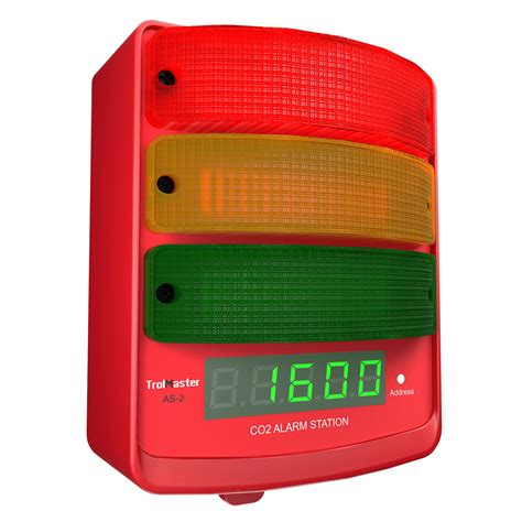 Carbon-X CO2 Alarm Station (audio/visual) +with LED display indicator