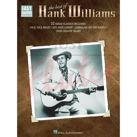 The Best of Hank Williams [Easy Guitar] - H. Williams. Just Flutes