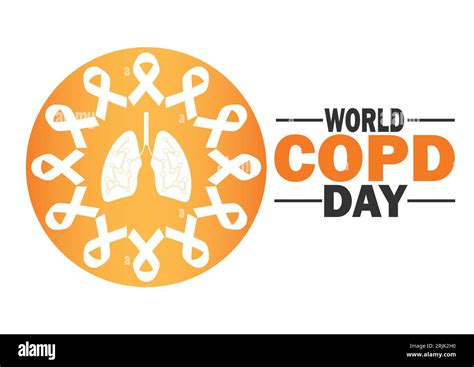 Vector illustration of World COPD day (Chronic Obstructive Pulmonary ...