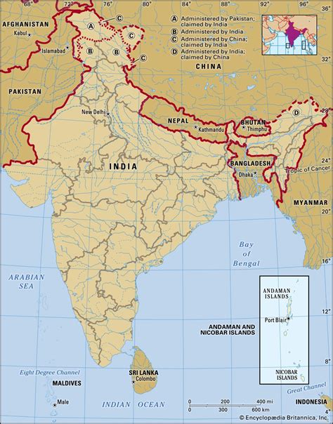 Political Map Of Andaman And Nicobar Islands