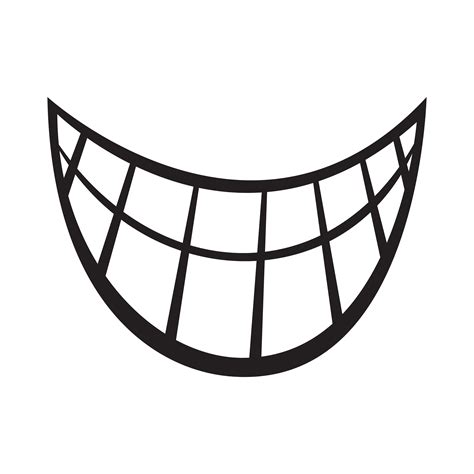 Big Happy Toothy Cartoon Smile vector icon 553819 Vector Art at Vecteezy