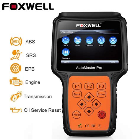 Foxwell NT614 OBD2 Automotive Scanner ABS SRS Airbag EPB Transmission Reset OBD 2 Auto Scanner ...