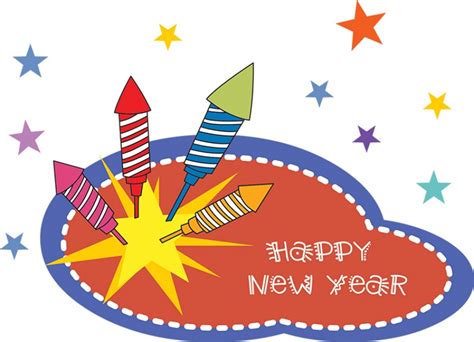 New Years Clipart-happy new year fireworks clipart