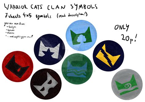 Warrior Cats Clan Symbols