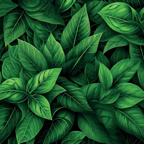 Texture of green leaves, green background pattern - Vector 18815334 Vector Art at Vecteezy