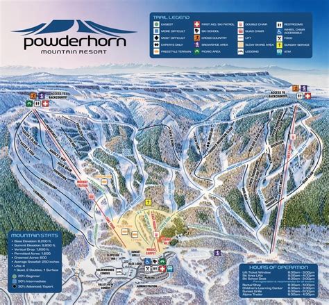 Powderhorn Trail Map | Liftopia