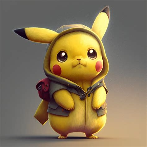 Pikachu cute Pokemon wallpaper 8K