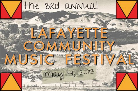 Lafayette Community Music Festival at Town Hall Theatre in Lafayette on May 4th – Beyond the Creek