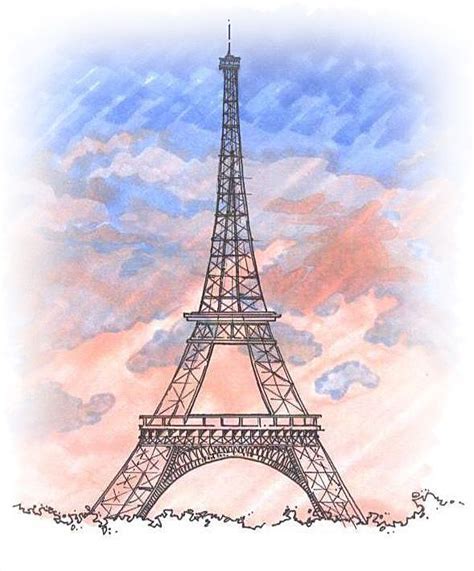 paris france eiffel tower drawing - Google Search | Eiffel tower ...