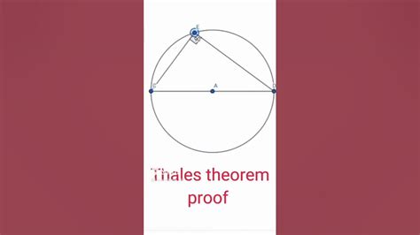 Thales. geometry proof - YouTube