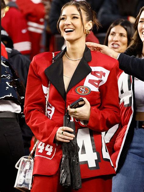 Kristin Juszczyk 49ers Blazer | Celebrity Jackets in 2024