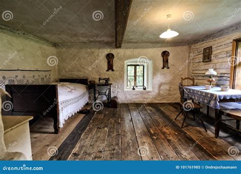 Interior of the Old Village House Stock Image - Image of table, timbered: 101761985