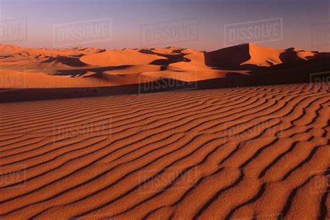 Sand Dunes, Grand Erg Oriental, Sahara Desert, Algeria - Stock Photo ...