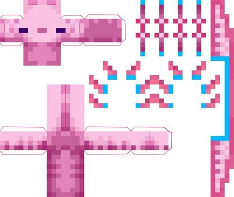 Minecraft Axolotl Skin Template