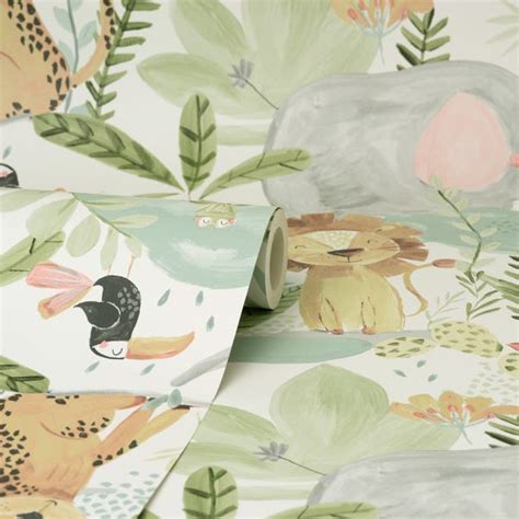 Jungle Friends Wallpaper | Dunelm