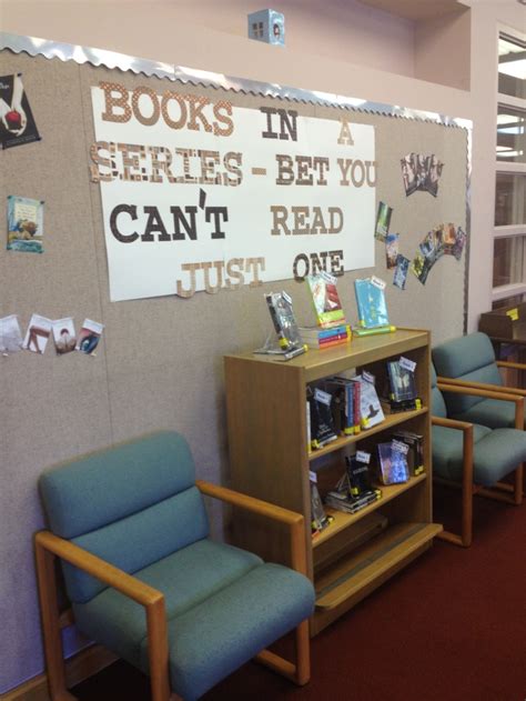 "Books in a Series" high school library display. | school stuff ...