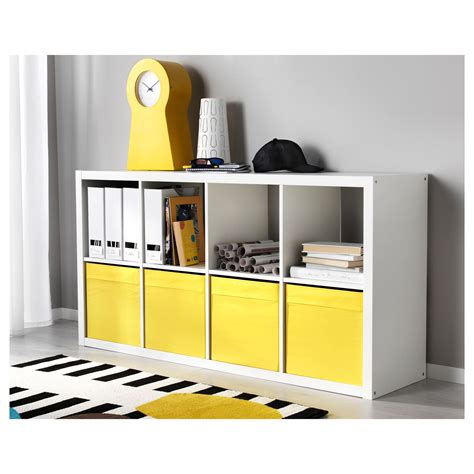 Ikea Kallax 8 Cube Storage Bookcase Rectangle Shelving Unit Various ...
