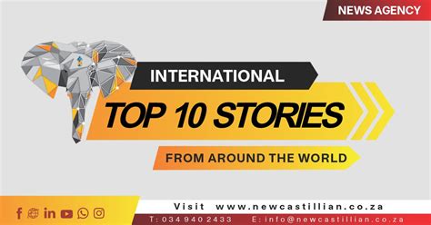 International News: Top 10 stories from around the world