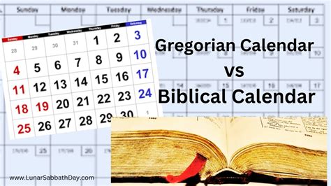 Biblical Calendar Vs Gregorian Calendar - Kara Eleonora