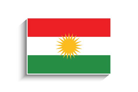 Flat Rectangle Iraqi Kurdistan Flag Icon 34749791 Vector Art at Vecteezy