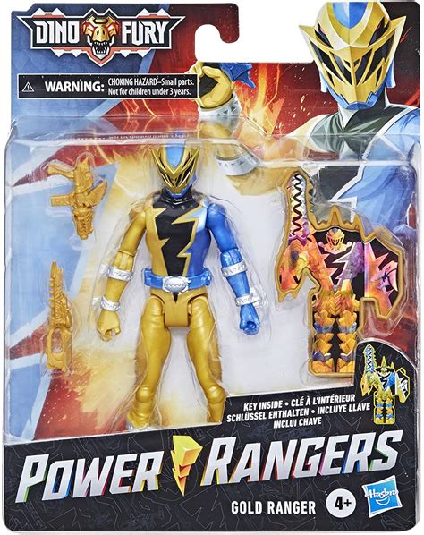 Dino Fury Gold Ranger Figure (Packaging) - Morphin' Legacy