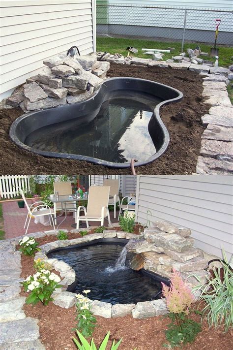 12 Best Easy DIY Pond Ideas For Garden & Patio | Waterfalls backyard, Garden pond design, Diy ...