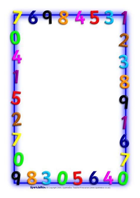 Maths-Themed A4 Page Borders (SB1210) - SparkleBox Borders And Frames, Borders For Paper, Clip ...