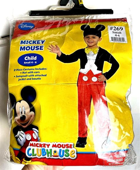 Disney Mickey Mouse Clubhouse Childs Halloween Costume Size 4/6 B20*U | eBay in 2022 | Disney ...