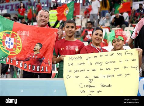 Portugal fans enjoy prior to the FIFA World Cup Qatar 2022 Round of 16 match between Portugal ...