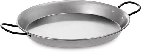 Polished steel paella pan for induction and glass-ceramic - PAELLAS LA ...