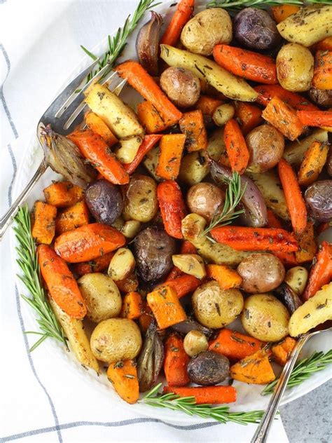 Easy Roasted Fall Vegetables with Rosemary | Taste And See