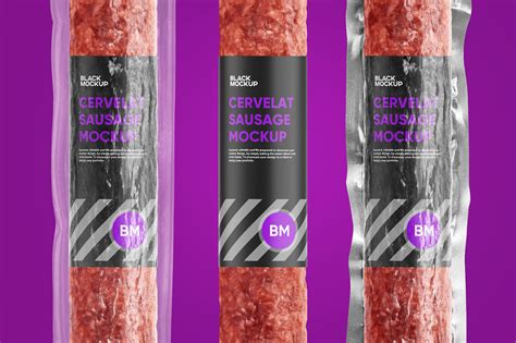 Cervelat Sausage Mockup :: Behance