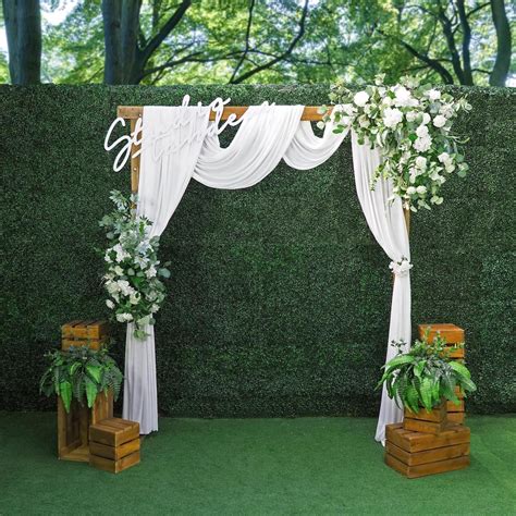 Rustic Backdrop, Simple Wedding, Wood stand