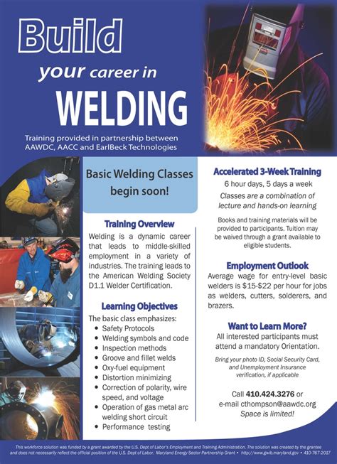 A flyer I designed for a welding training | Heather Henry - The Professional | Pinterest ...