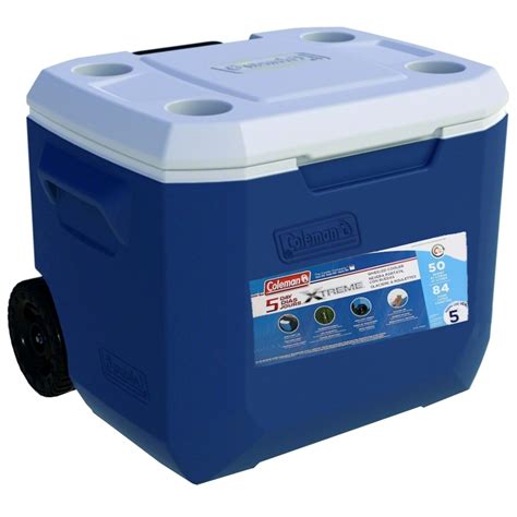 Coleman 50 Quart Xtreme 5 Wheeled Cooler: DRJ Safety, Inc.