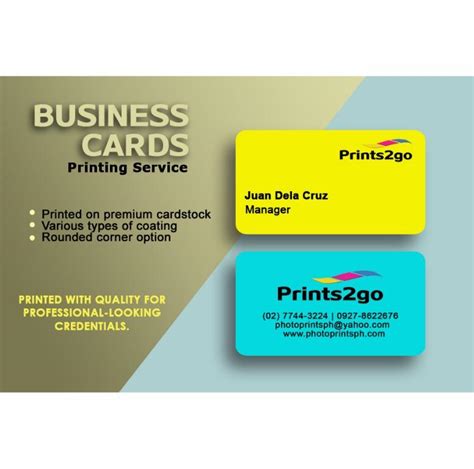 Customized Business and Personal Calling Card, Hobbies & Toys, Stationary & Craft, Art & Prints ...