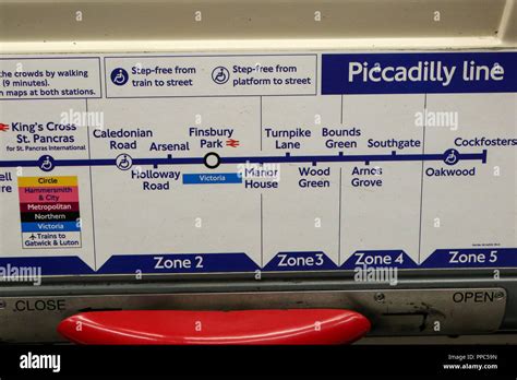 London underground map piccadilly line hi-res stock photography and images - Alamy