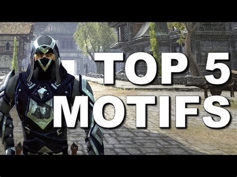 ESO - Top 5 Motifs - Weapons & Armor Styles - Crafting Style Showcase - Elder Scrolls Online ...