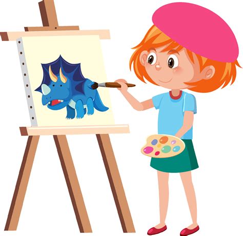 Girl Painter Clipart Images